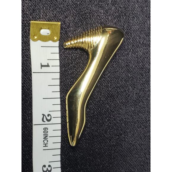 Vintage Retro Gold Tone High Hill Shoe Collectible Brooch / Pin - Picture 5 of 5